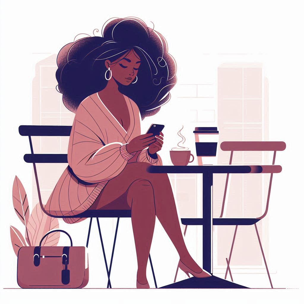 Ethnic_Content_Creator_Writing_Sponsorship_Pitch_On_Her_Phone_Creators_Funded